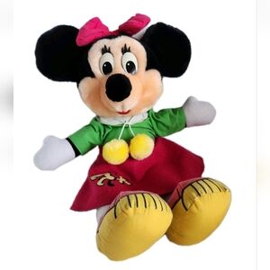 Vintage 1987 Disney Minnie Mouse 13" Plush Disneyland Walt Disney World Retired